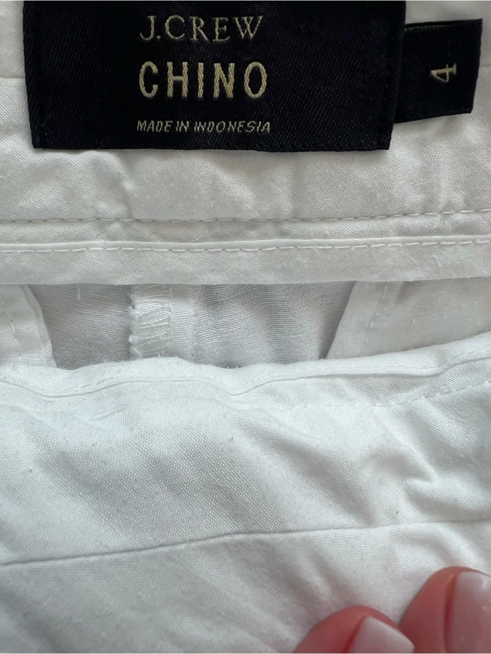 J. Crew White Cotton Tailored Shorts